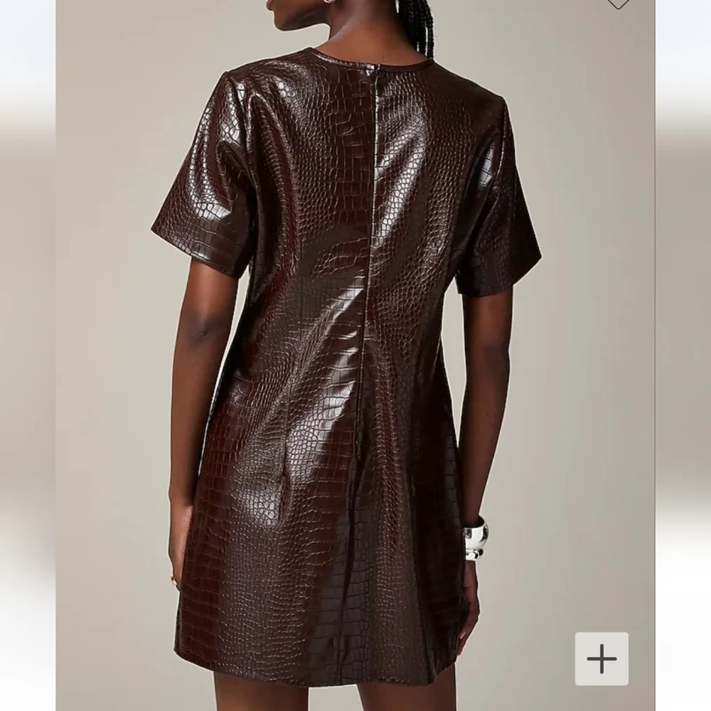 NWT J. Crew Collection croc-embossed mini dress